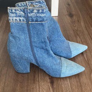 Denim Boots